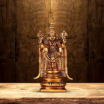 BRASS TIRUPATI BALAJI HEIGHT 5 INCH