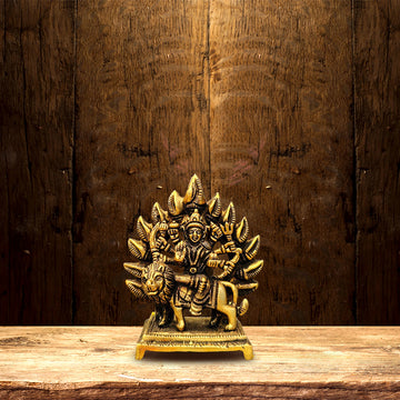 MEDIUM SIZE BRASS DURGA IDOL HEIGHT 4.5 INCH