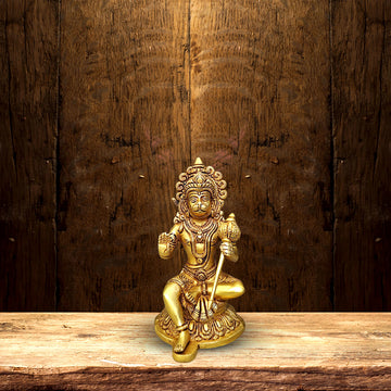 BRASS HANUMAN IDOL MURTI HEIGHT 8 INCH