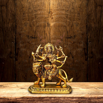 BRASS SHERAWALI MATA IDOL HEIGHT 4.4 INCH