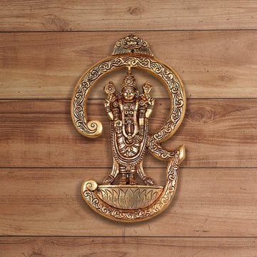 BRASS WALL HANGING TIRUPATI BALAJI HEIGHT 13 INCH