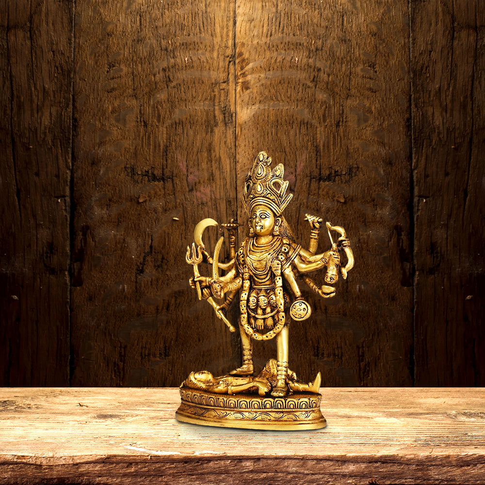 BRASS KALI IDOL HEIGHT 11.6 INCH