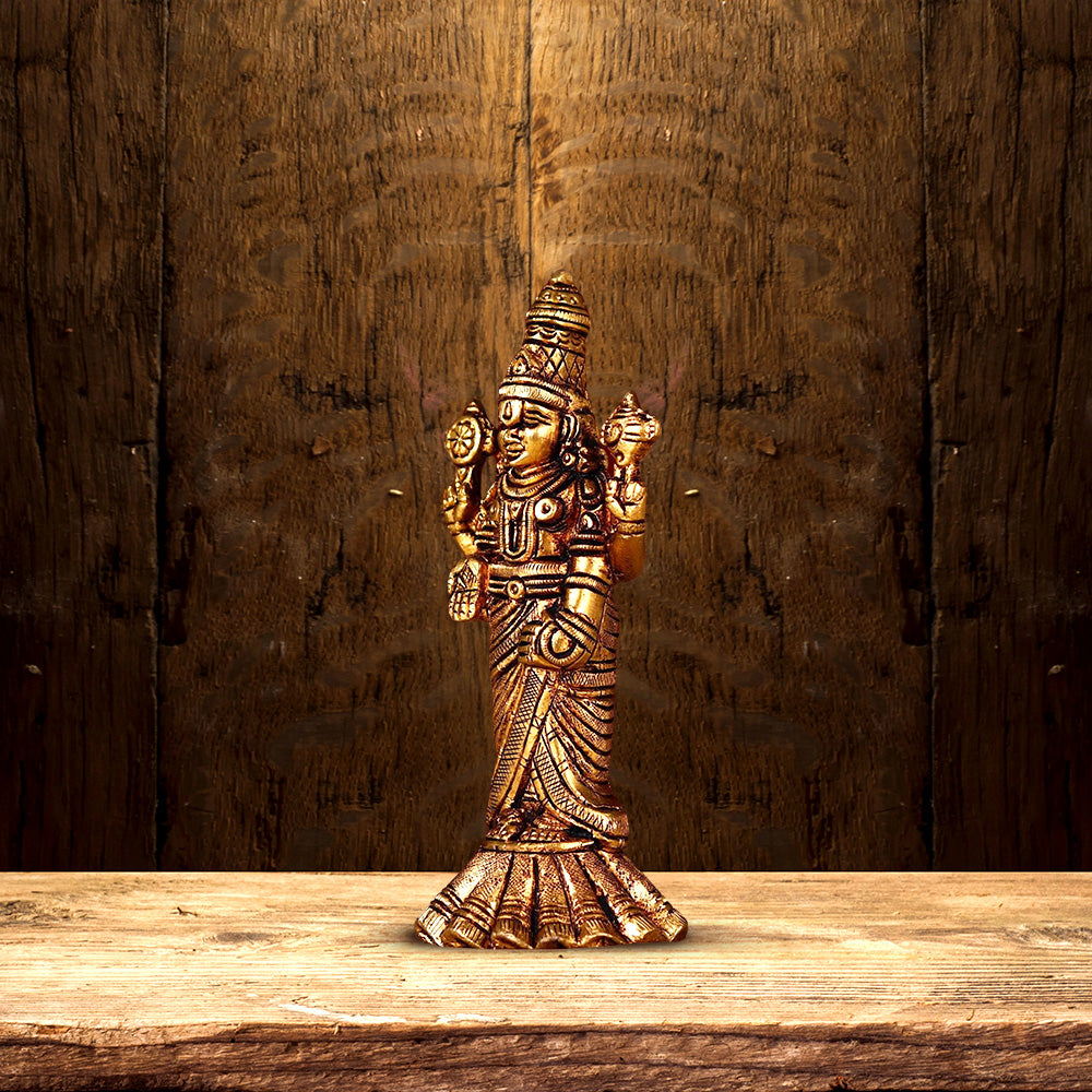 BRASS TIRUPATI BALAJI HEIGHT 5.8 INCH