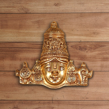 BRASS WALL HANGING TIRUPATI BALAJI FACE HEIGHT 12 INCH