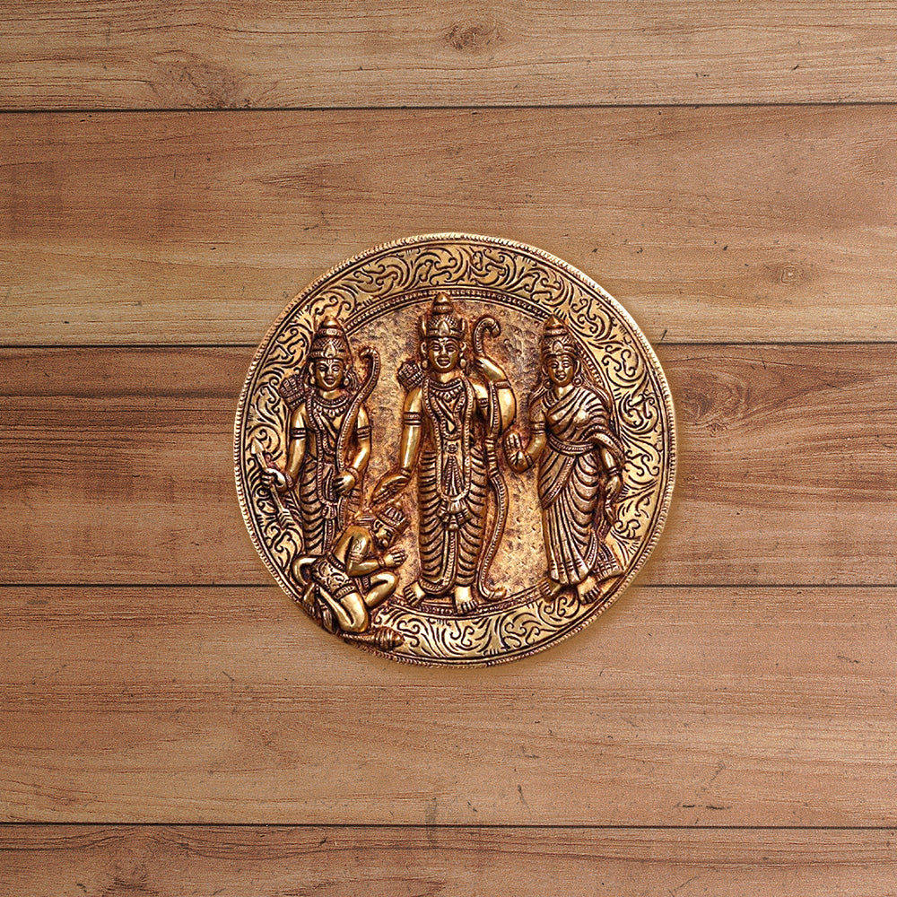 BRASS RAM DARBAR WALL HANGING PLATE