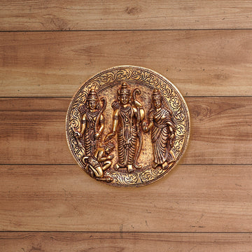 BRASS RAM DARBAR WALL HANGING PLATE