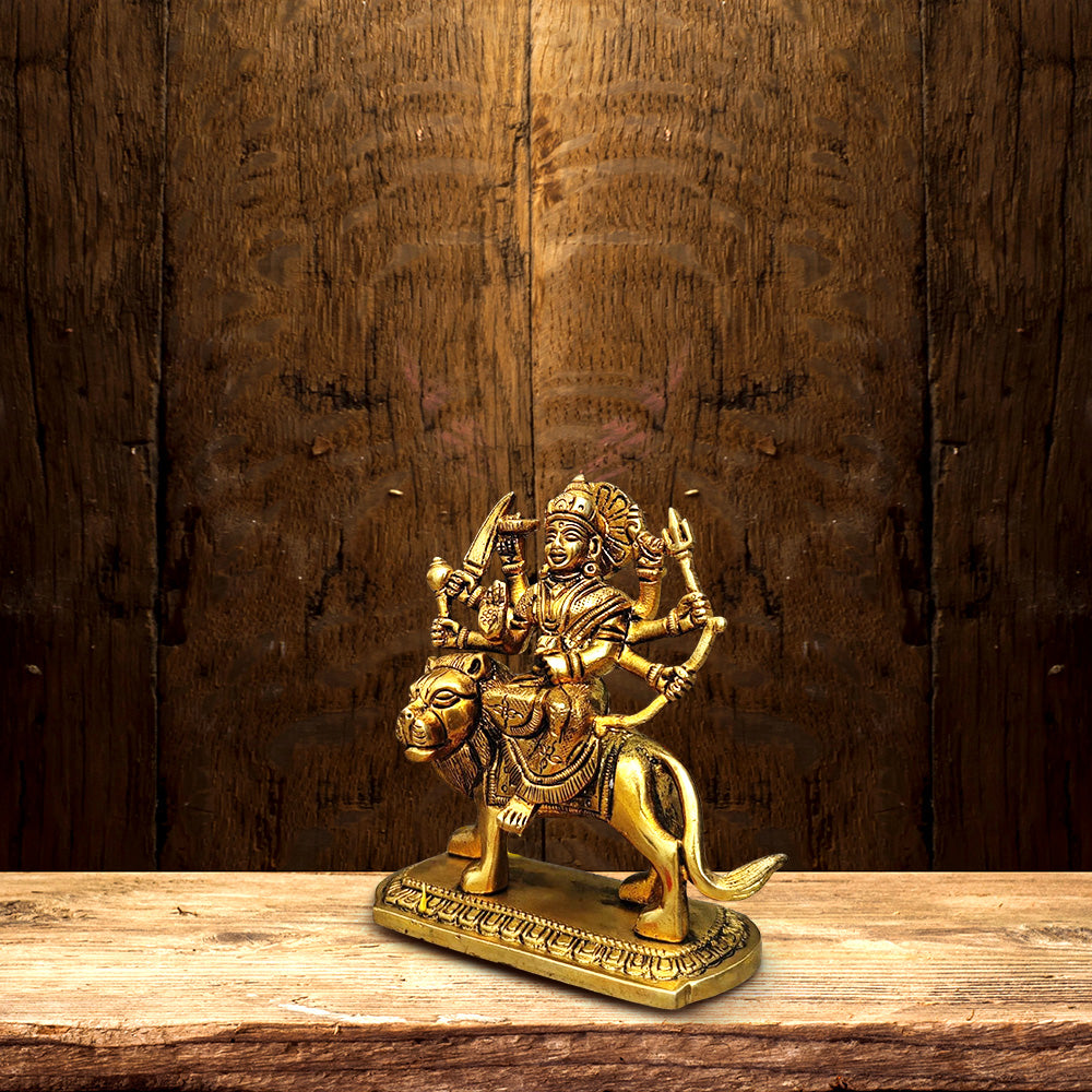 BRASS SHERAWALI MATA IDOL HEIGHT 4.4 INCH