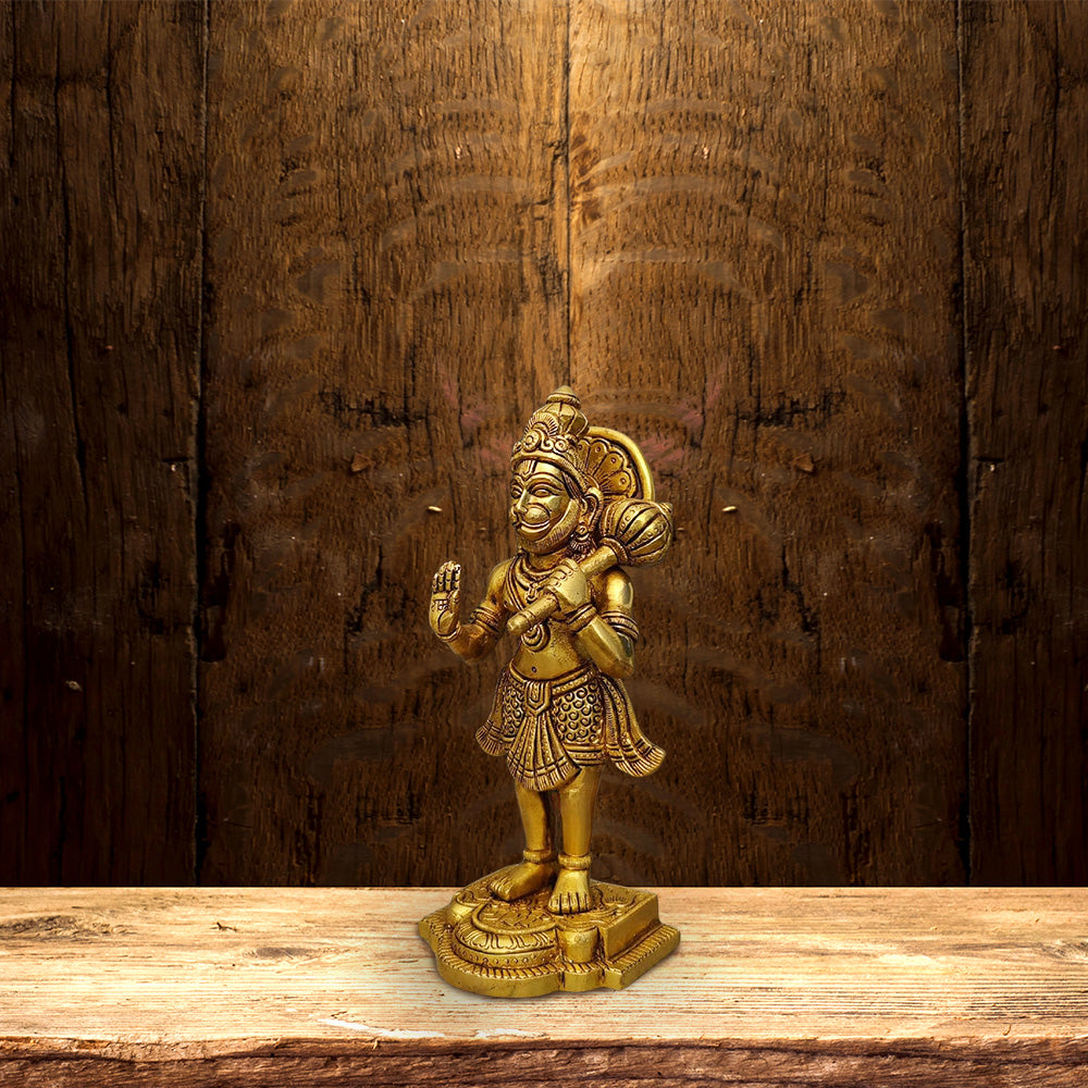 LARGE SIZE BRASS HANUMAN IDOL