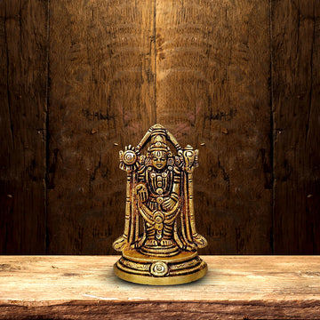 BRASS LORD TIRUPATI BALAJI HEIGHT 4 INCH