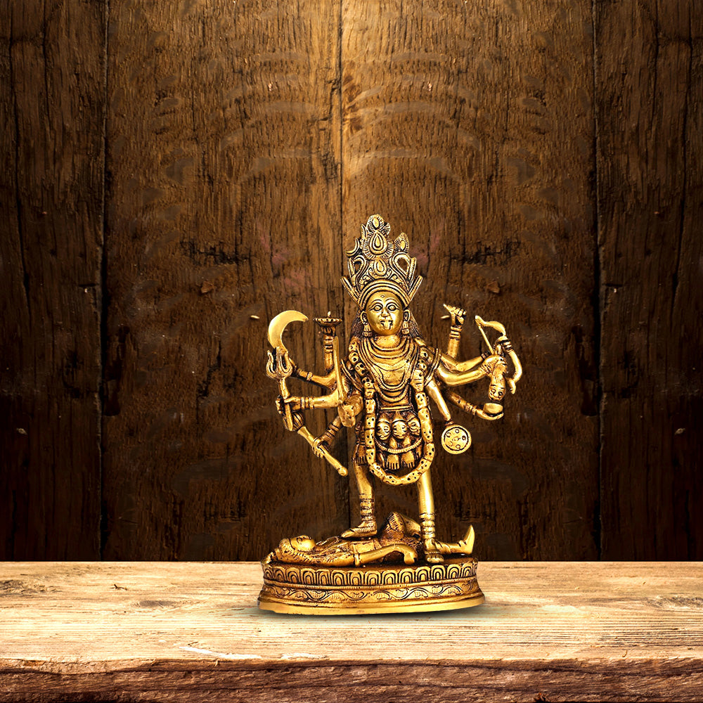 BRASS KALI IDOL HEIGHT 11.6 INCH